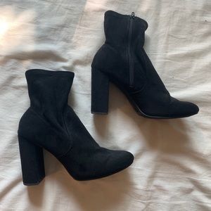 Black Felt Boots